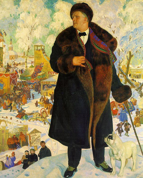 Boris Kustodiev Fiodor Shaliapin china oil painting image